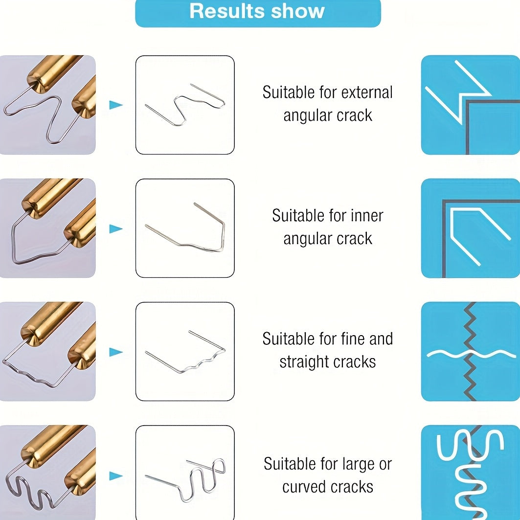 220V Plastic Welding Kit for Car Bumper and Household Repairs with Staples