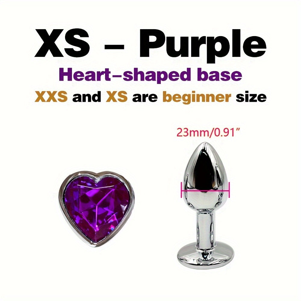 Adult Metal Anal Plug Set 5 Sizes G-Spot Massage Butt Plug Sexual Wellness