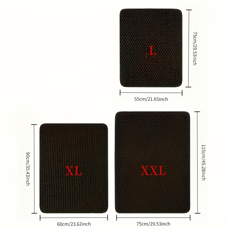 XL Double-Layer EVA Cat Litter Mat Waterproof Anti-Slip Urine Resistant Easy to Clean Durable Odorless 6 Colors