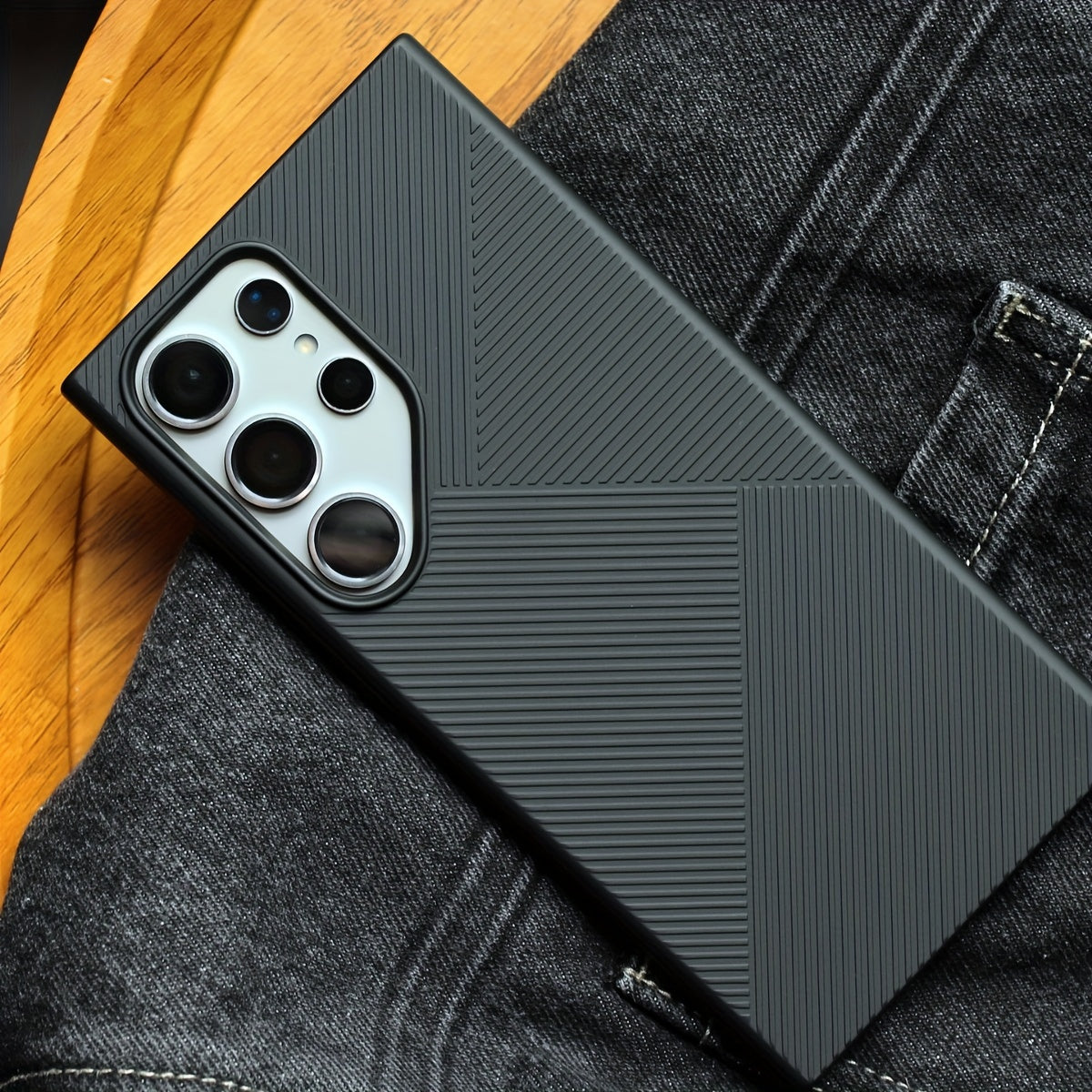 Ultra-Thin Frosted Hard Shell Phone Case for S24 Ultra S24+ S24 with 3D Texture