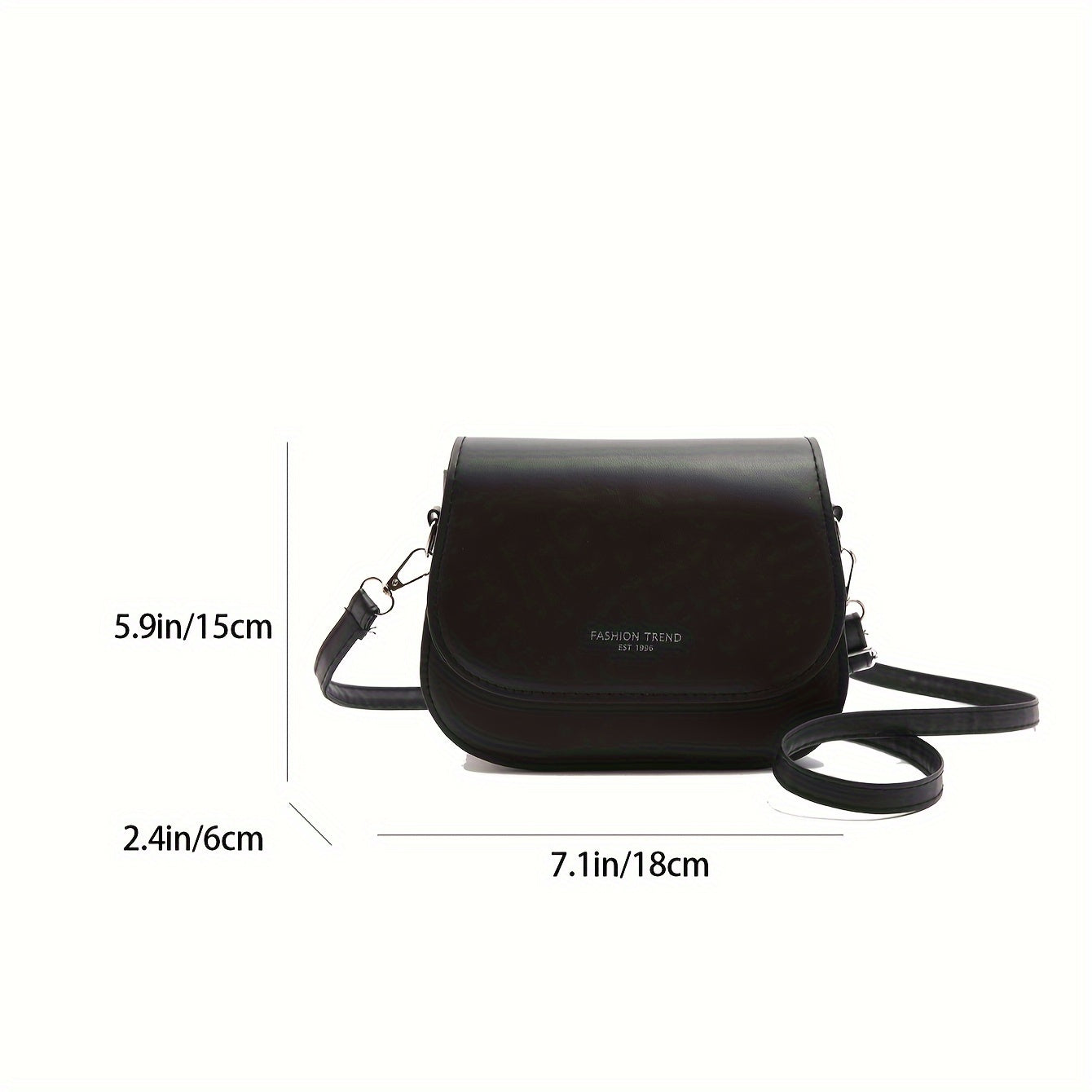 Мини-сумка-почтовик с регулируемым ремнем и квадратным отверстием