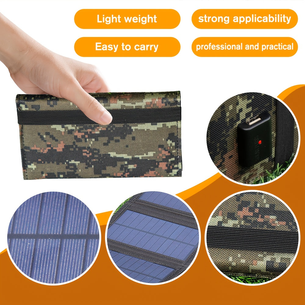 Portable Foldable Solar Charger Panel 35W Monocrystalline Silicon for Camping and Travel