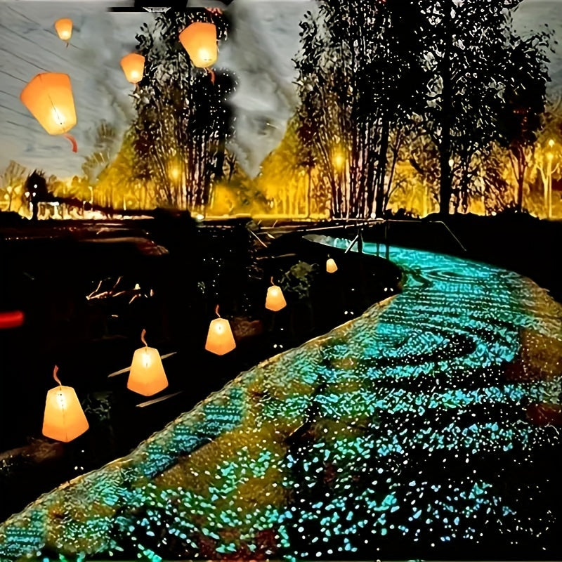 1000pcs Luminous Stones for Outdoor Garden Decoration Plant Gravel Vase Sidewalks