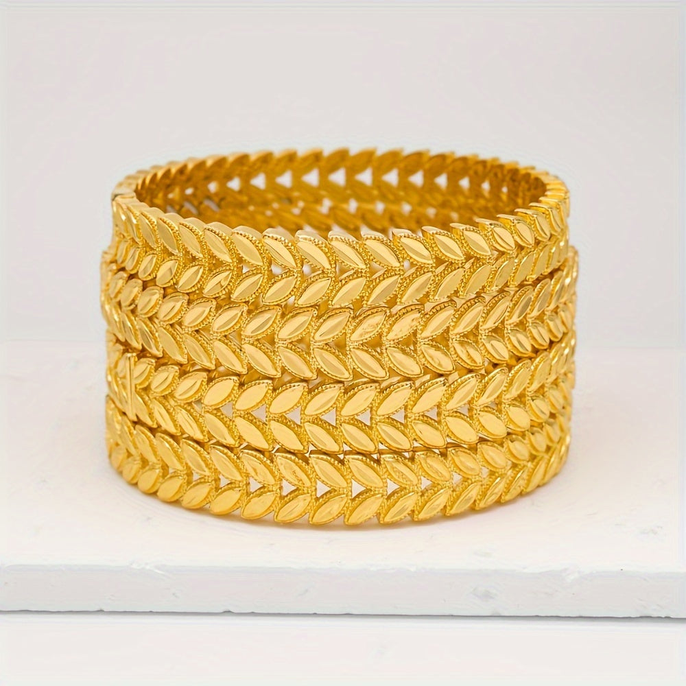 Women's Copper Open Cuff Bracelets with Hollow Carved Designs for Festivals and Bridal Jewelry