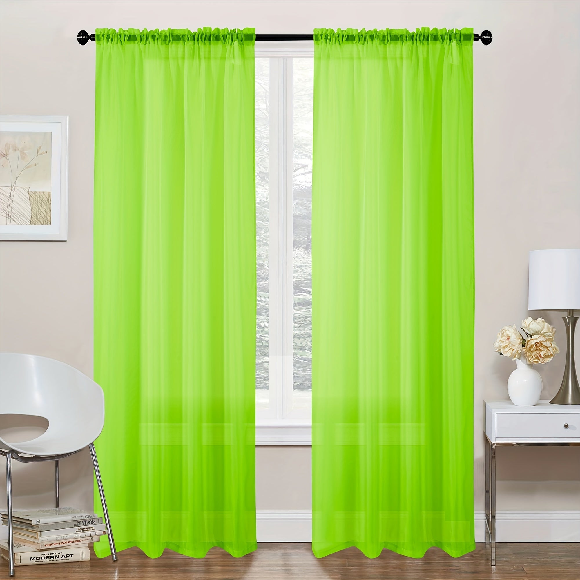 Cortinas para sala de estar, dormitorio, oficina, poliéster 45GSM, 132cm x 213cm