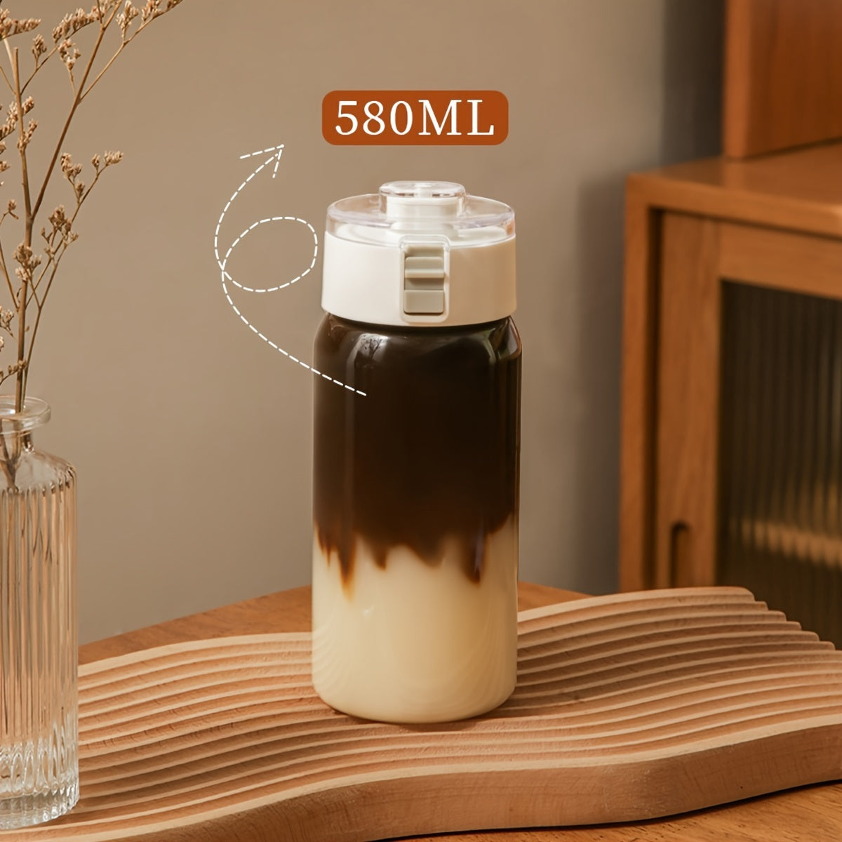 Sports Water Bottle Lightweight Plastic Travel Cup for Hiking and Office Use