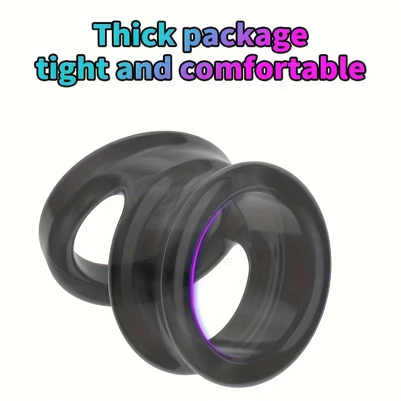 Erkaklar uchun TPE kuchaytirish halqasi, qayta ishlatiladigan, bir xil rangli, erkaklar uchun jinsiy o'yinchoq