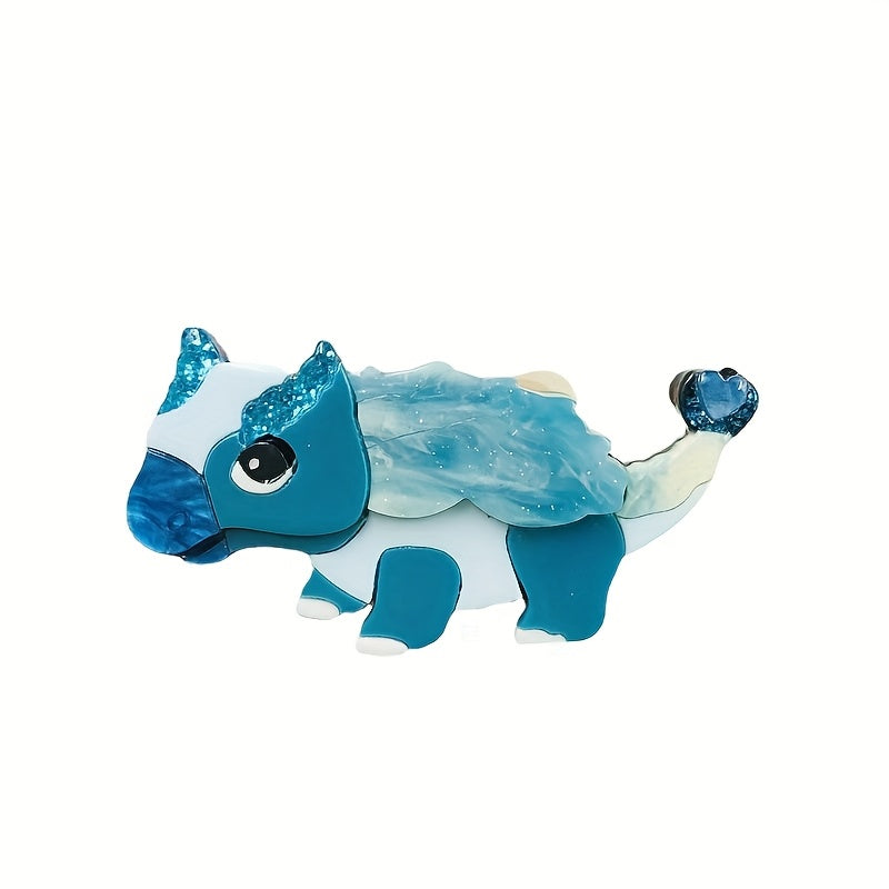 Akril Dinozavr Broshka Pin Karikatura Hayvonlar uslubi zargarlik buyumlari kurtka va sharf uchun