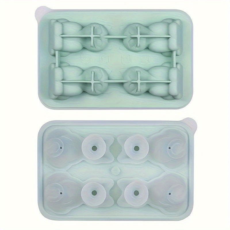 Bandeja de silicona con forma de gato para cubitos de hielo, whisky, chocolates y natillas