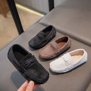 Kids Boys Casual Low Top Slip-On Shoes with Bow for Ages 14 and Under