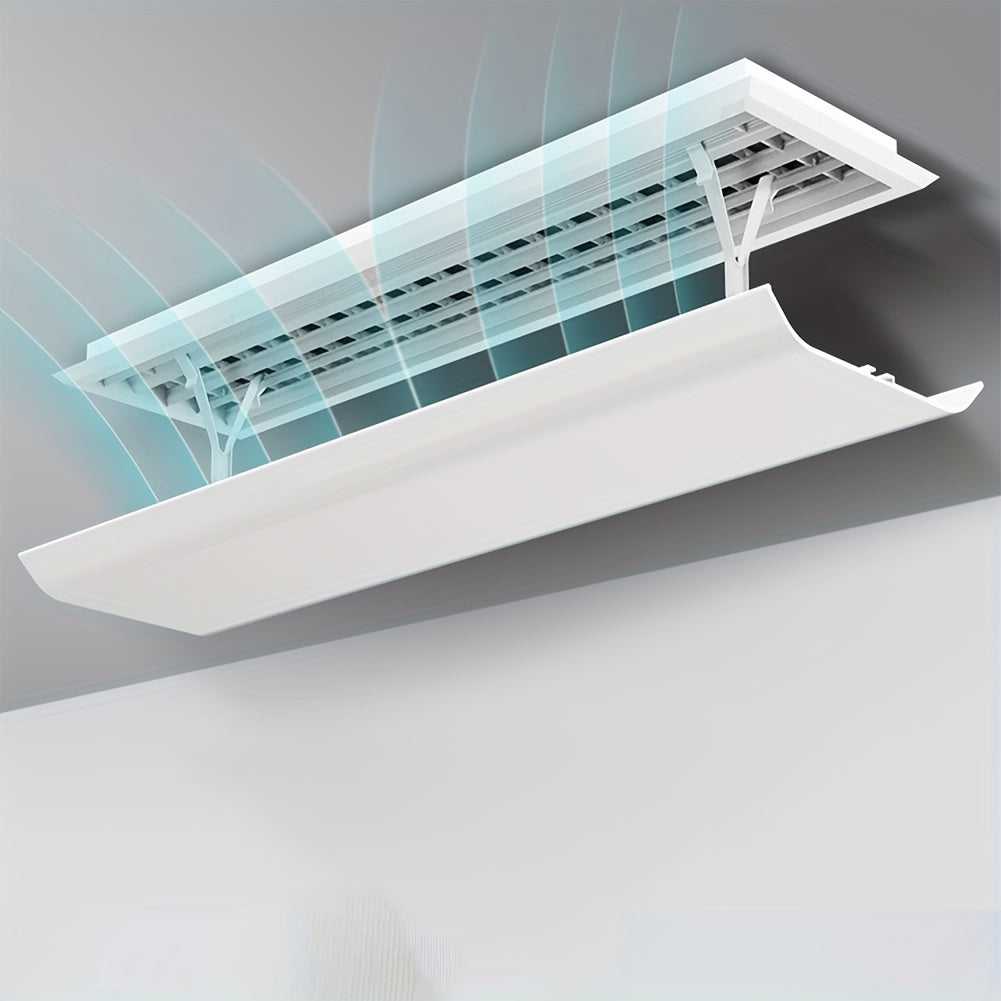 Air Deflector for Central Air Conditioner Vent Redirects Airflow Improves HVAC Efficiency