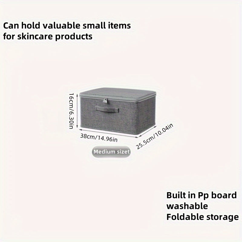 Caja de almacenamiento de poliéster de gran capacidad con cerradura de contraseña para ropa y documentos