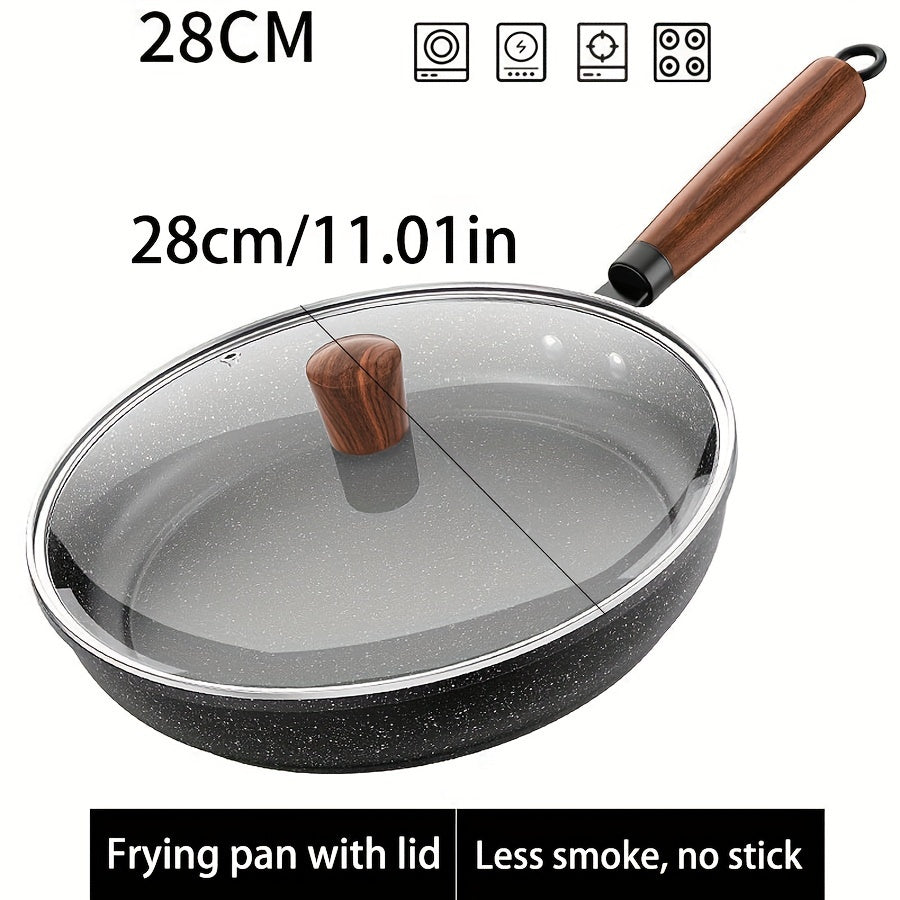Cast Iron Skillet Set with Lid for Cooking Steak Pancakes and More 10-Inch