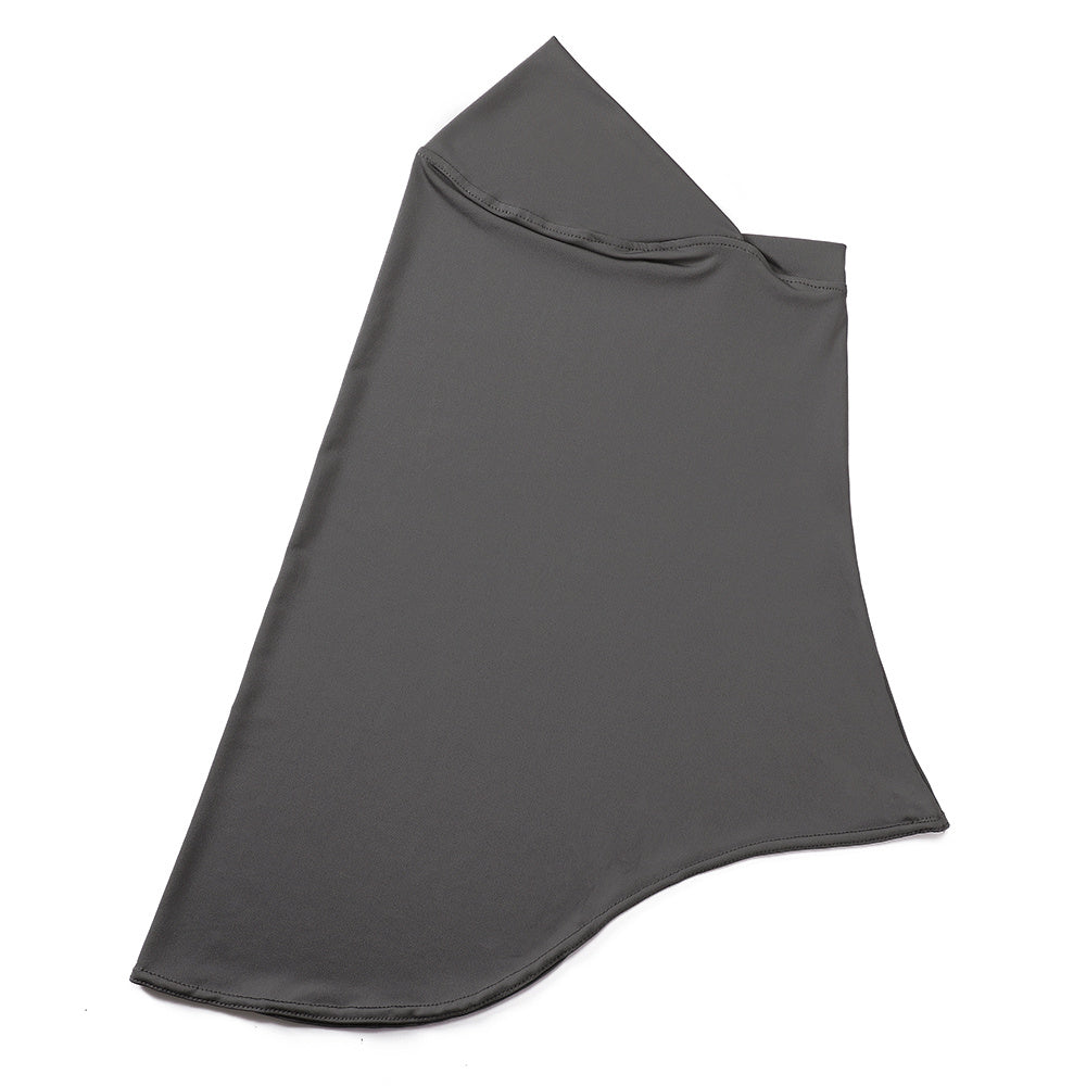 Ladies' Stretch Hijab Scarf Soft Breathable Polyester Lace Trim Full Chin Coverage in Multiple Colors