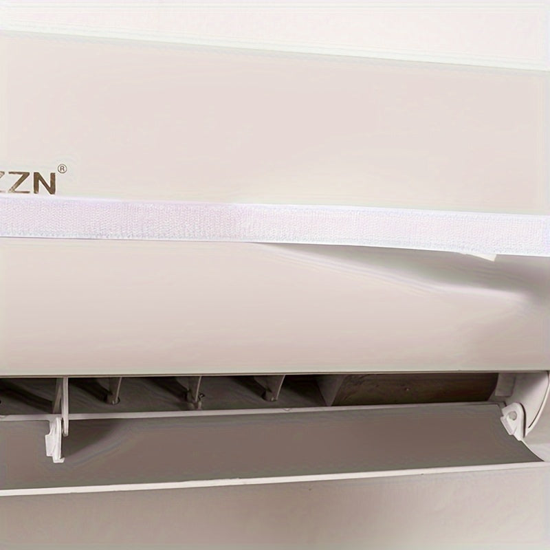 Cortina de aire a prueba de viento con muñeca de felpa, tela de gasa transpirable, bloqueador de polvo y corrientes