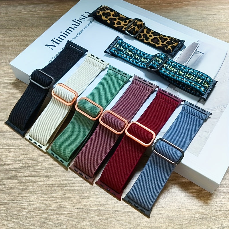 Nylon Braided Waterproof Smartwatch Band for 38mm to 49mm Compatible with Series Ultra and SE