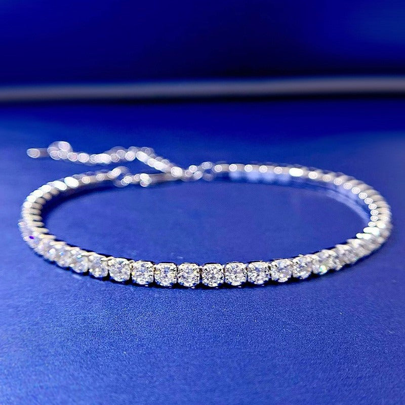 4 Carat Moissanite Bracelet for Women Elegant Jewelry Birthday Anniversary Gift
