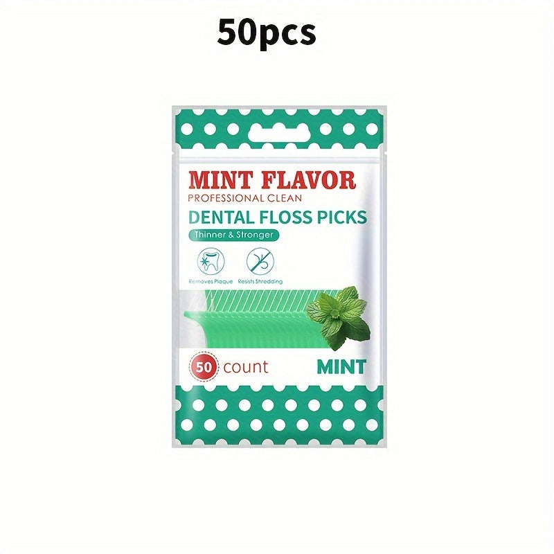 Palillo de seda dental con sabor a menta ultrafino para uso doméstico