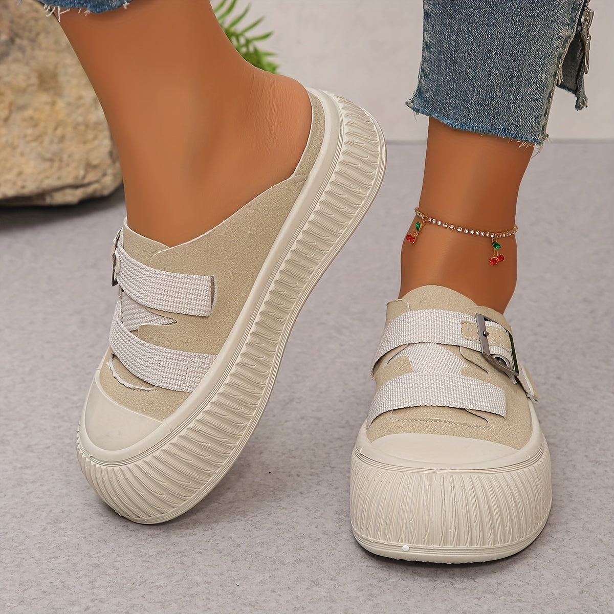 Women's Flat Shoes with Thick Soles for Spring and Summer
