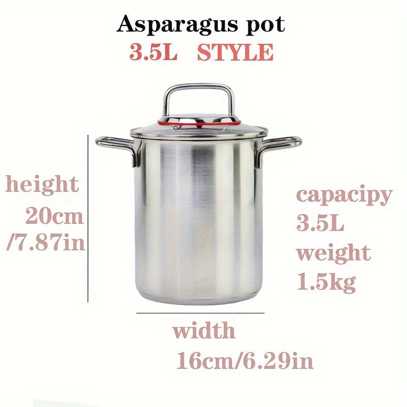 Olla de freidora de acero inoxidable con cesta, versátil olla profunda para sopa para freír y hervir