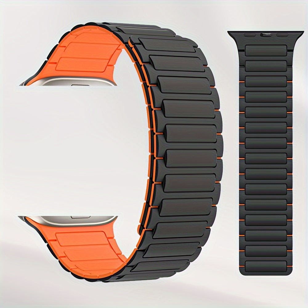 Магнитный силиконовый браслет для IWatch Series 9-3, 44мм-38мм