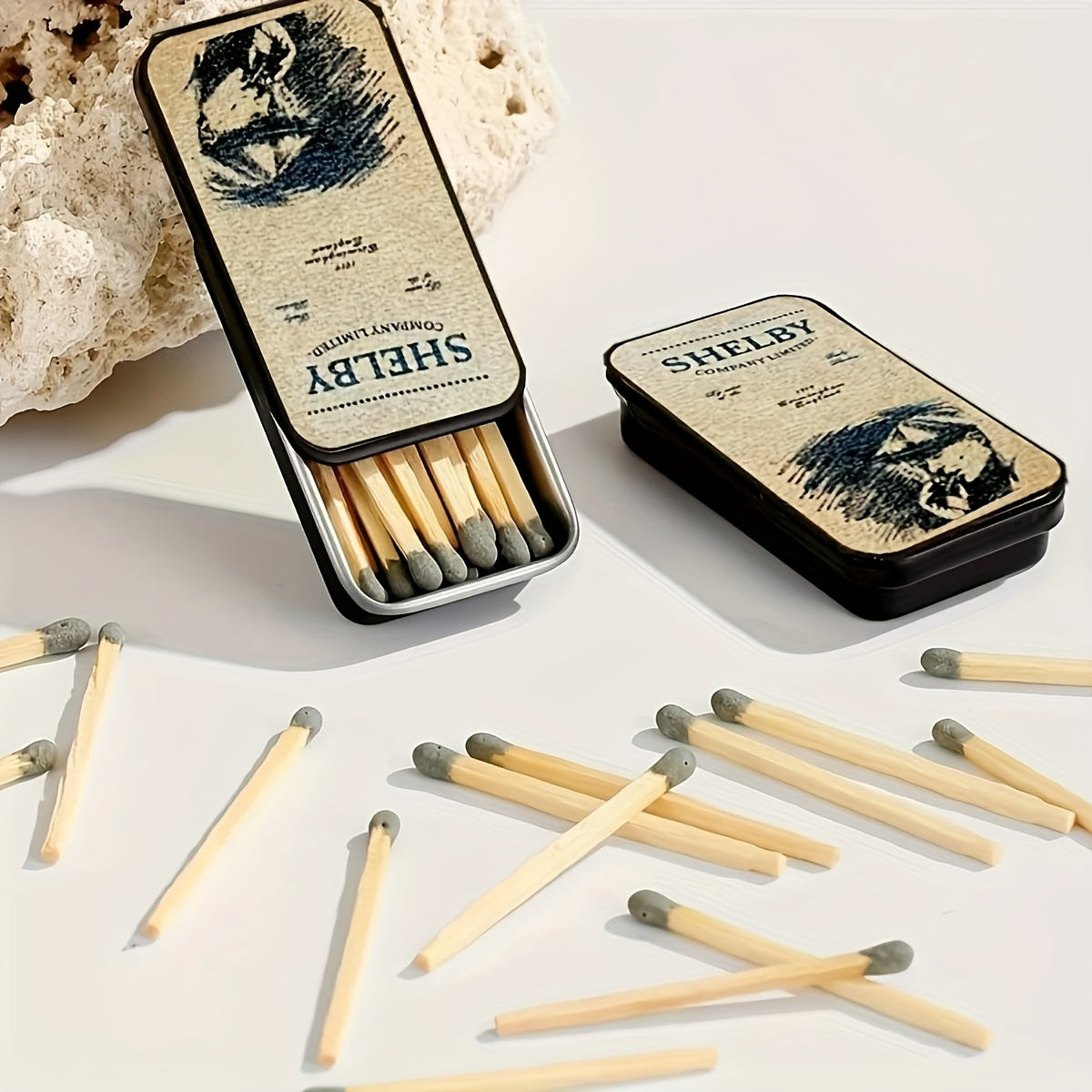 Винтажные спички в классическом стиле, компактные спички для ностальгии и церемониального использования