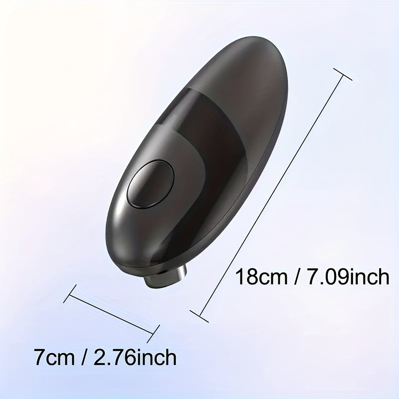 Electric can opener with built-in lid and bottle opener opens 100 cans