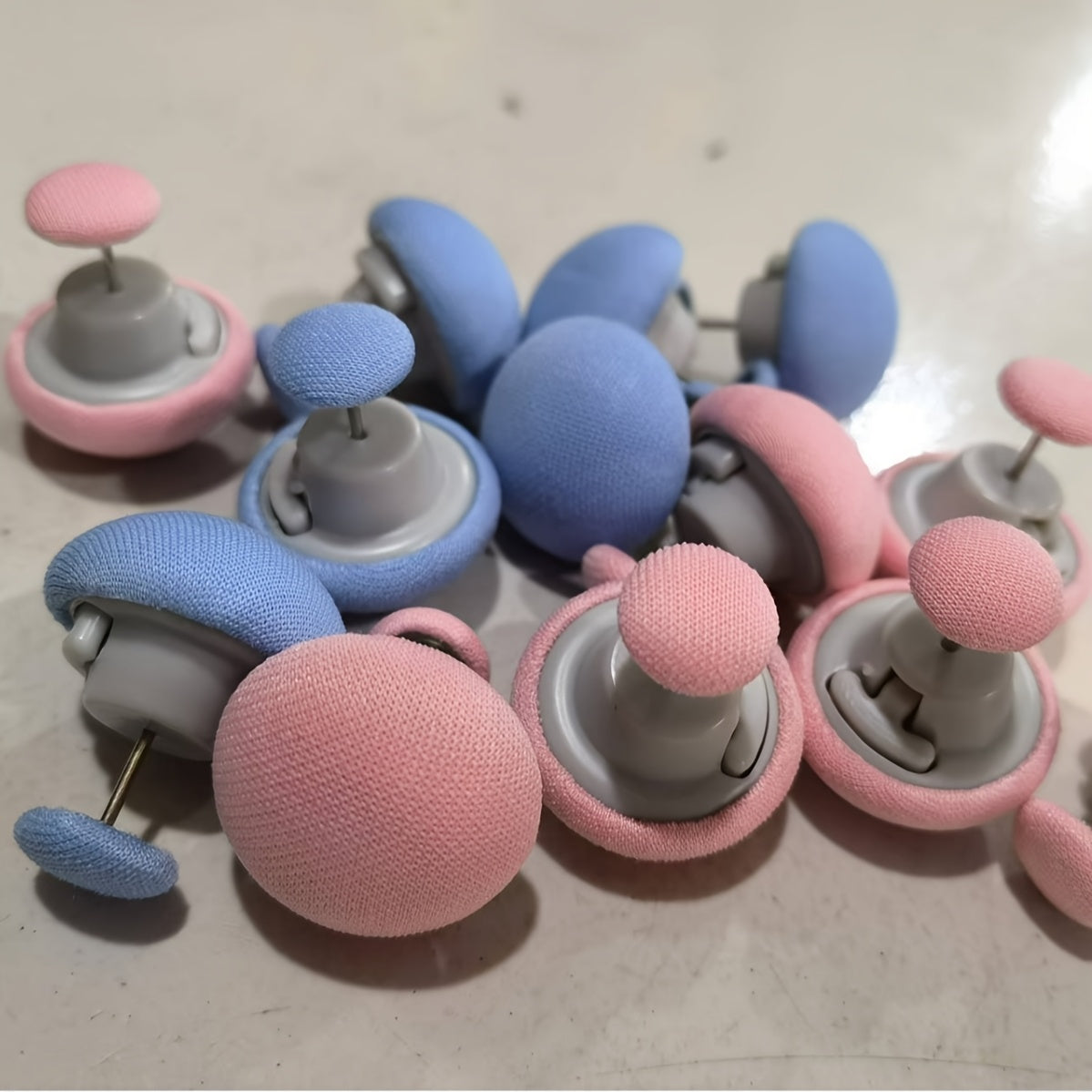 Pink Mushroom Bed Sheet Fasteners Non-Slip Removable PP Material Safety