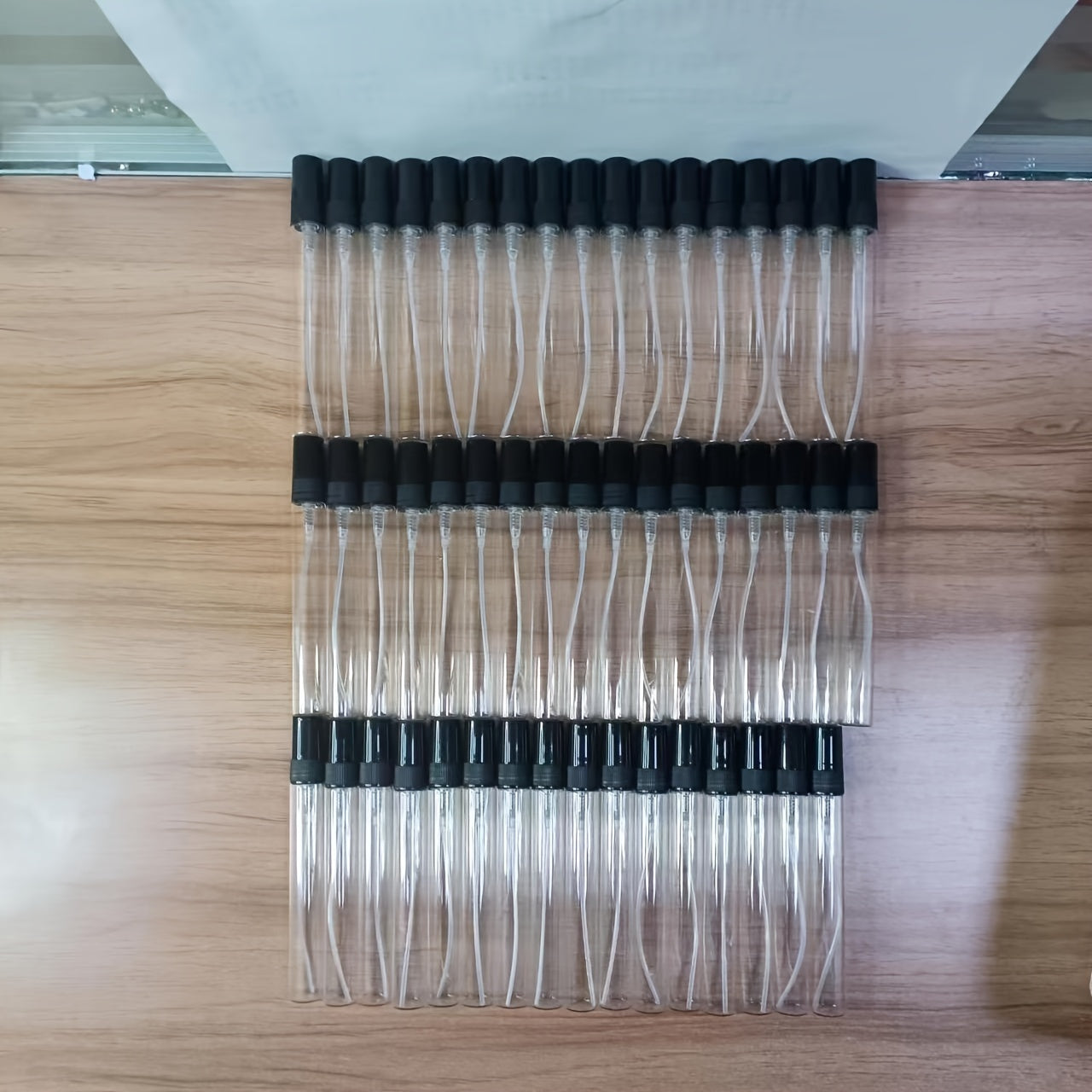 50 Pack 10ml Refillable Glass Perfume Atomizer Spray Bottles Portable Travel Essential