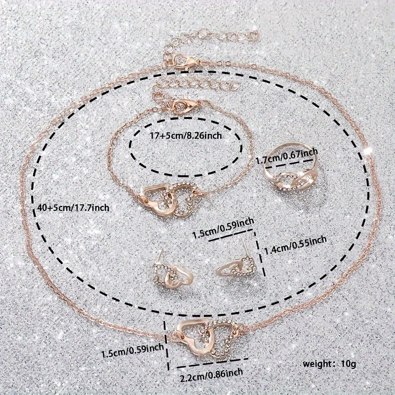 Набор из 6 женских повседневных кварцевых часов с кожаными ремешками и набором украшений