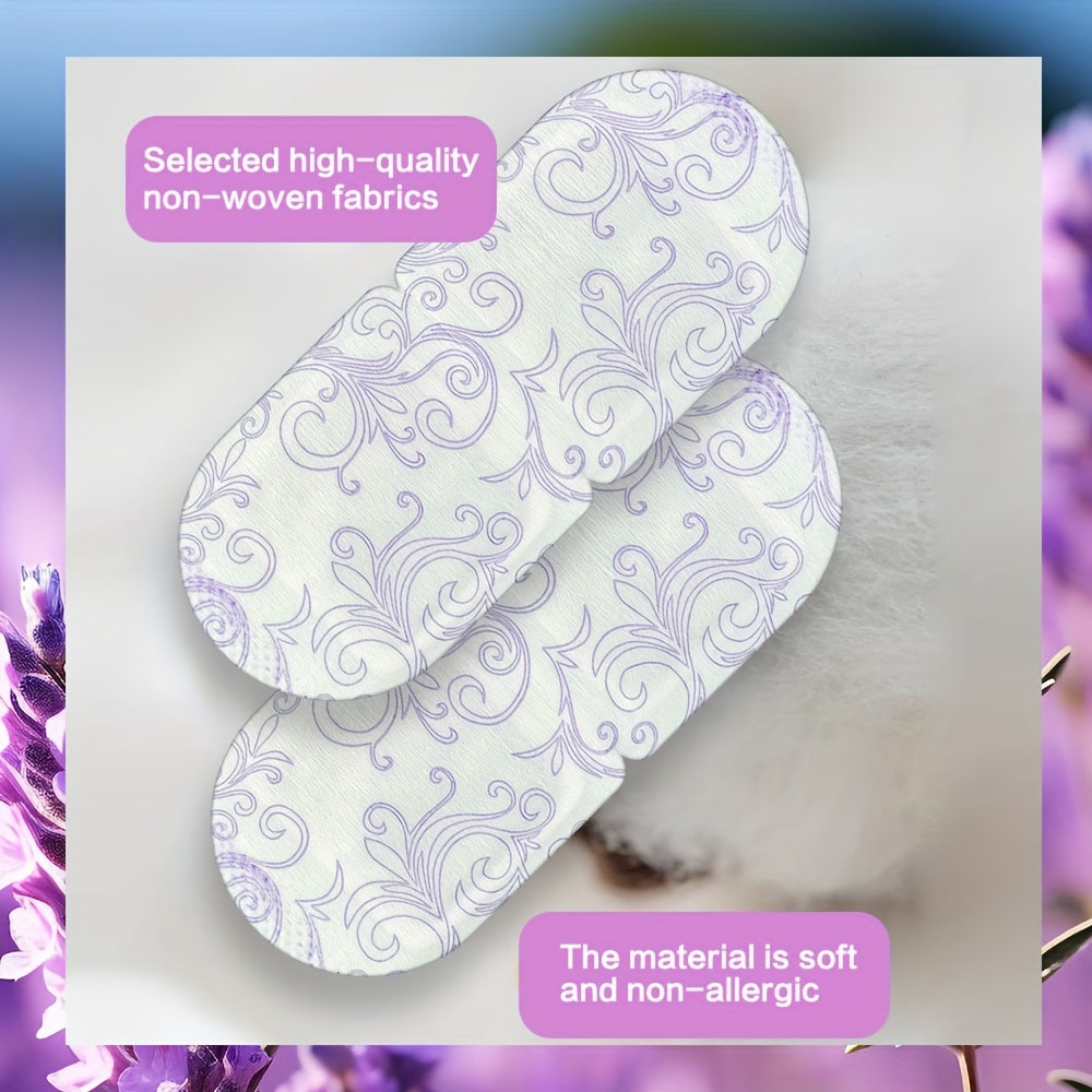 Uyquni tinchlantirish uchun 10 ta lavanda aromatli o'z-o'zini isitadigan bug'li ko'z maskalari