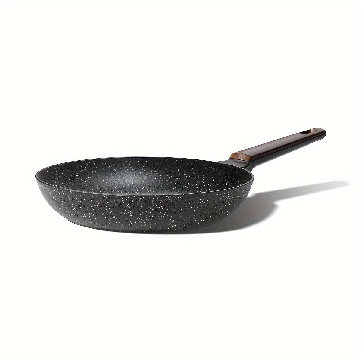 Yuqori sifatli Nonstick Granite Skillet - PFOAsiz, Induksion plitkalariga mos, tuxum va omlet pishirish uchun ideal, idish yuvishda oson tozalanadi, Silikon tutqich bilan jihozlangan - turli o'lchamlarda mavjud (20.32cm/22.1cm/24.13cm/25.4cm/27.94cm)