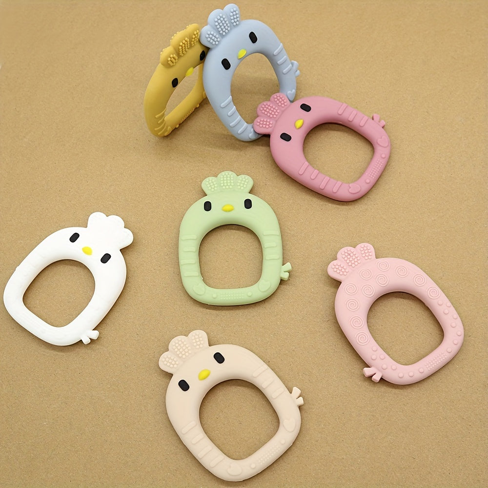 Young Children Teething Toy with Easter Theme Food-Grade Silicone Chew Stick