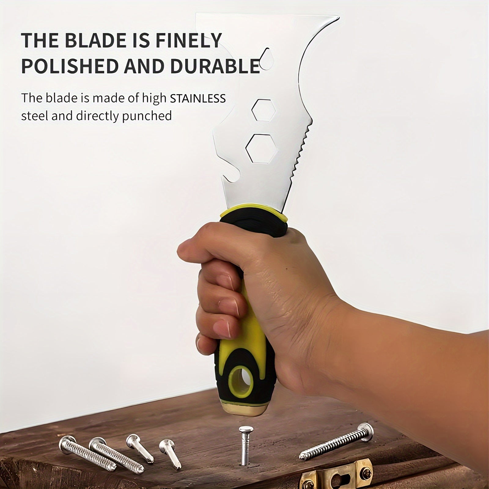 15-In-1 Paint Scraper Set with Soft Grip Handle for Walls, Wallpaper, Grout