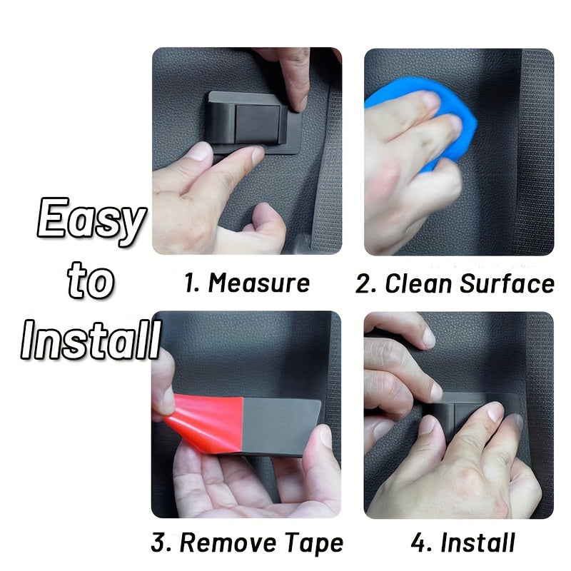 Pet Car Seat Belt Stabilizer Clip Carbon Fiber Style Noise Reduction Secure Buckle