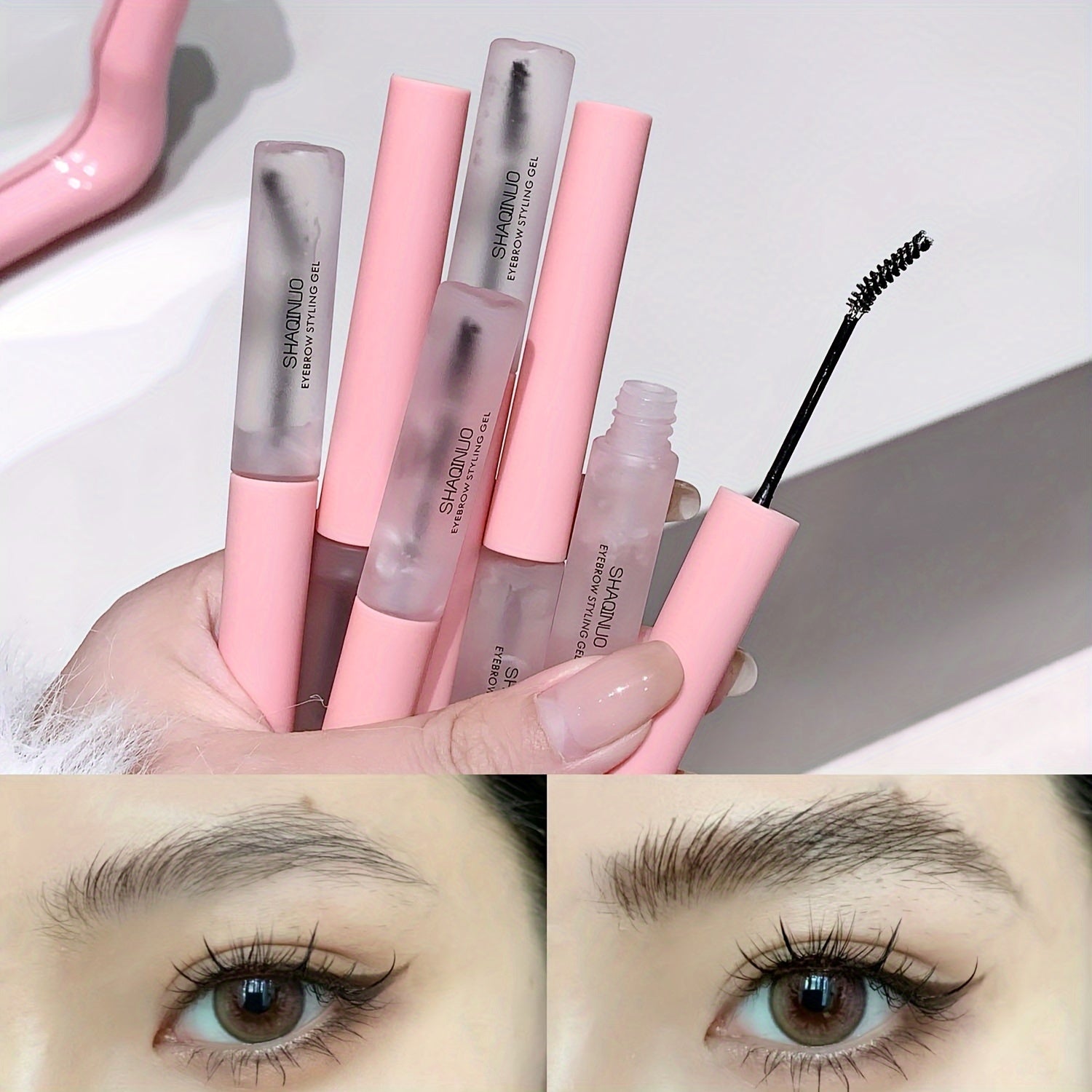 Waterproof Eyebrow Gel for All Skin Types Long-Lasting Sweat-Proof Non-Greasy