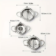 Set of 3 Stainless Steel Dumpling and Empanada Press Molds in Various Sizes