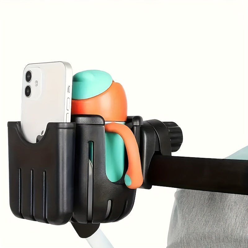 Wheelchair and Stroller Cup Holder 360° Rotating Water Bottle Holder