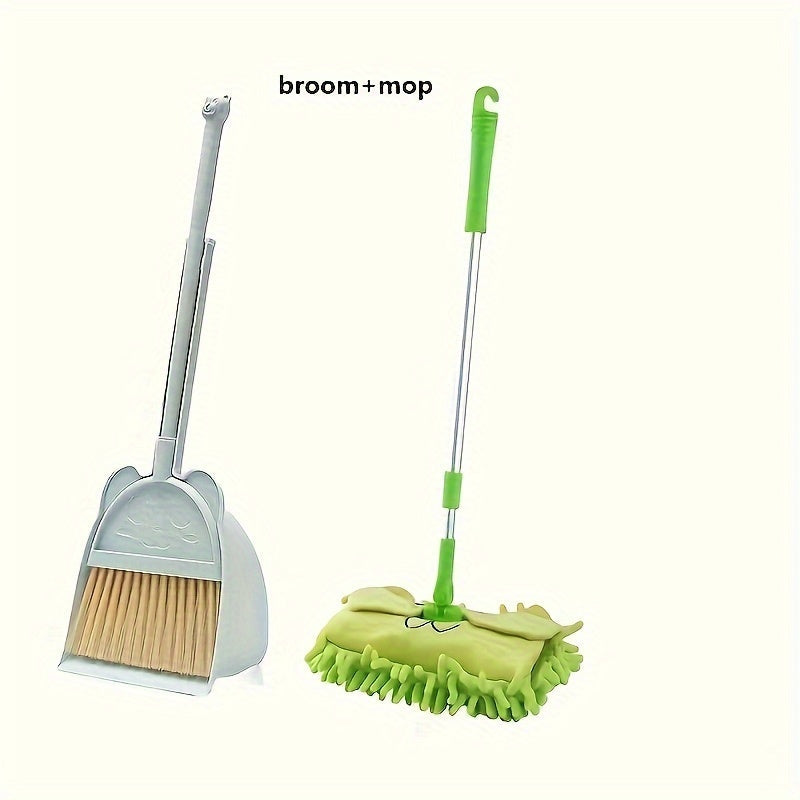 Mini Dual-Use Household Mop for Floors, Portable Plastic Cleaning Tool