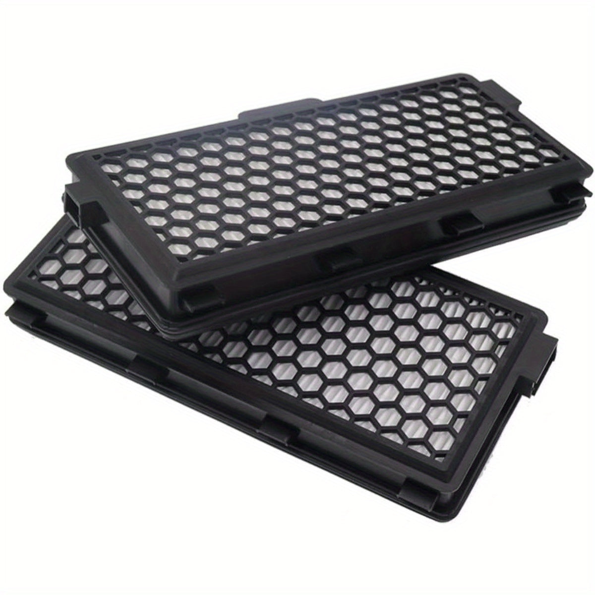 2pcs Air Purifier Filters for Vacuum Cleaners Pet Hair Removal Honeycomb Pattern
