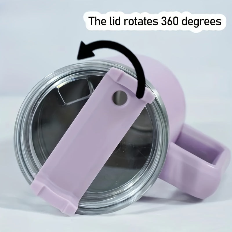 40oz Insulated Stainless Steel Tumbler with Handle and Straw Lid Leak-Proof Travel Mug