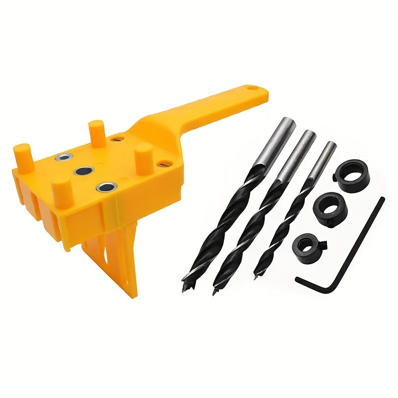 Handheld Drill Guide for Woodworking Dowelling Jig and Hole Saw Tools