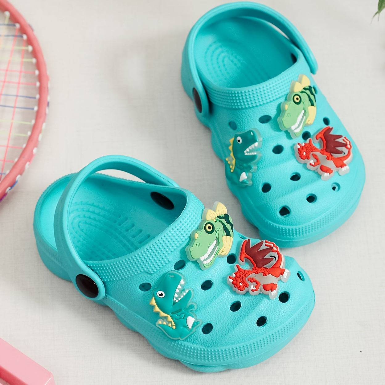 Kids Summer Lightweight Non-Slip EVA Hole Sandals Casual Boys Girls Shoes