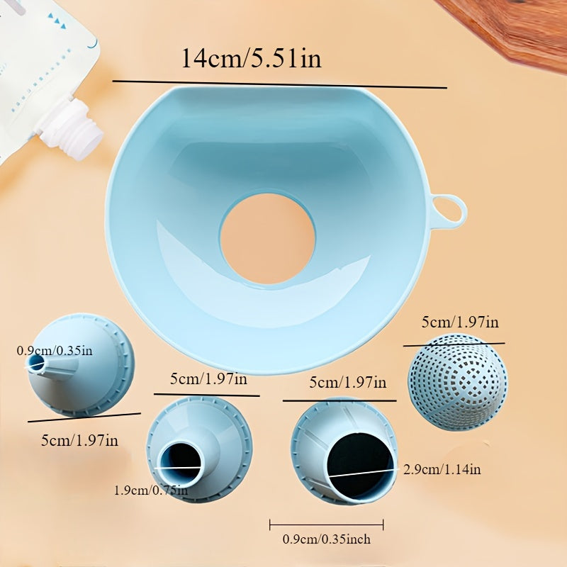 Kitchen Funnel Set BPA-Free Reusable Food Grade Multiple Sizes