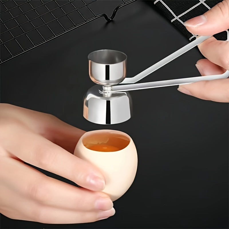 Stainless Steel Egg Opener and Separator for Household Use, 1 Piece