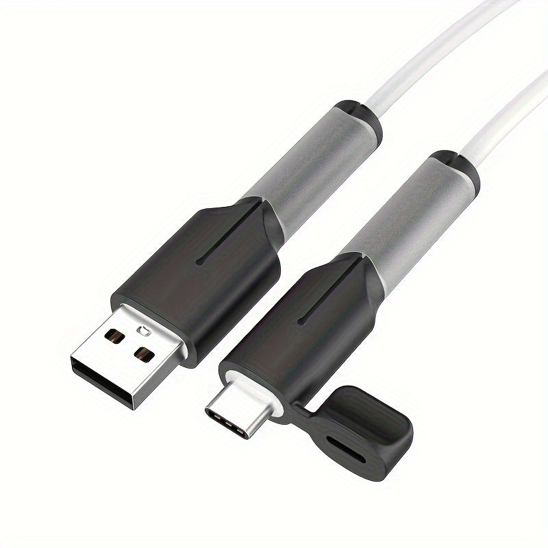 Silicone Cable Protector for Data Cables and Chargers Compatible with iPhone, Huawei, Oppo, Xiaomi, VIVO