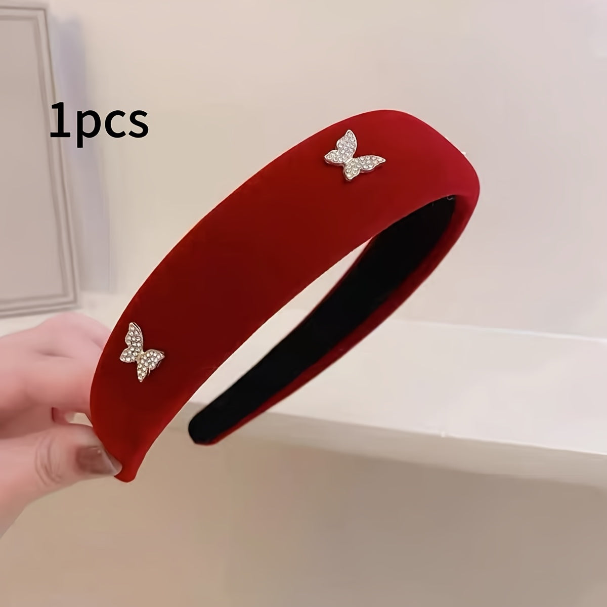 Yangi yuqori sifatli velur bosh bantlari, asalari dizayni, retro mato uslubi, ko'p funksiyali moda aksessuarlari; 1-2 dona.