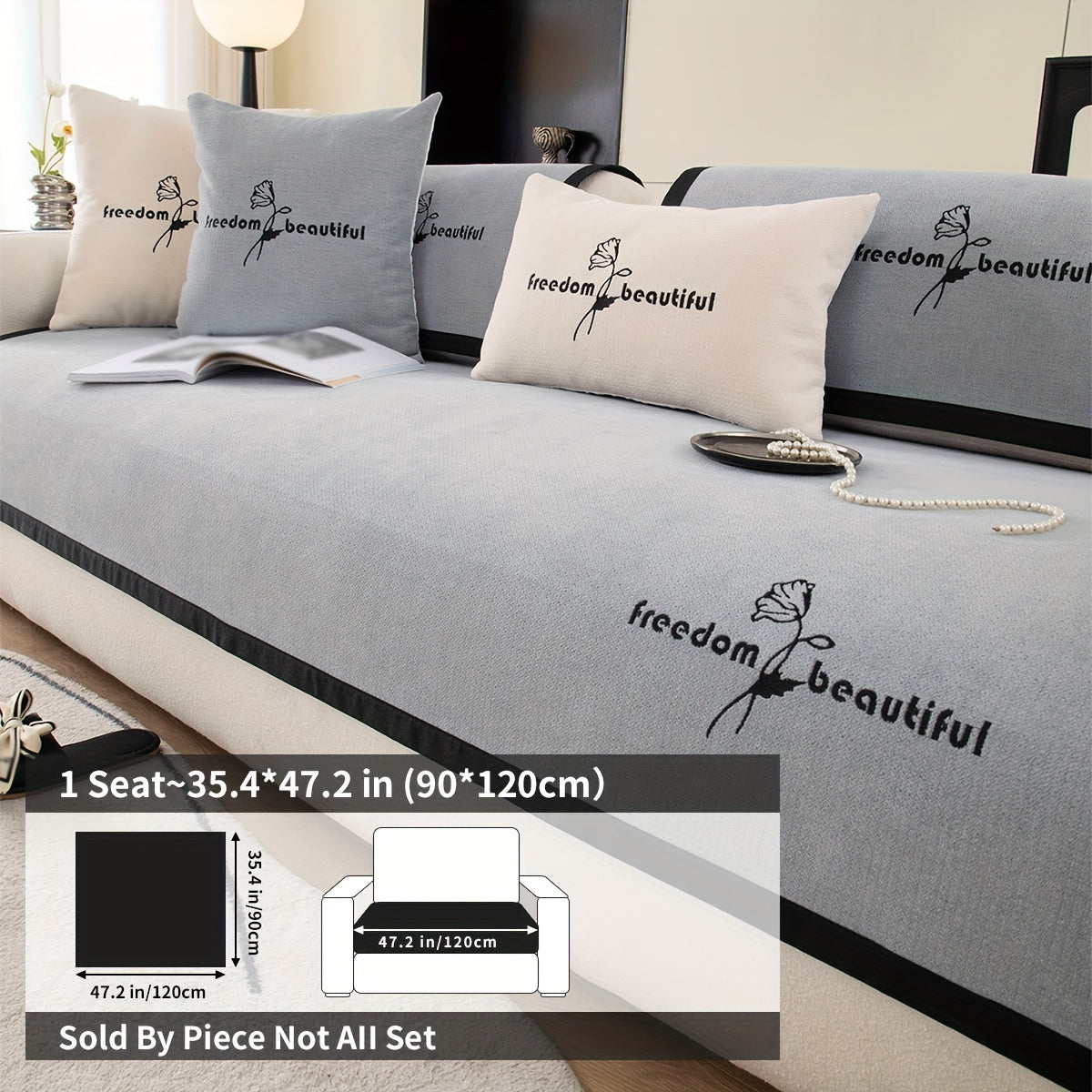 Современная накидка на диван из полиэстера для кресла, loveseat, 3-4 местного секционного