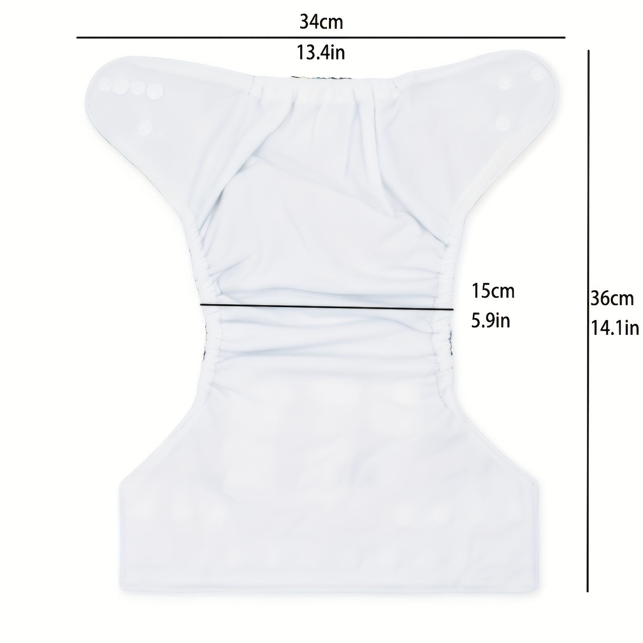 Adjustable Reusable Baby Cloth Diaper for Boys and Girls with No Insert Needed