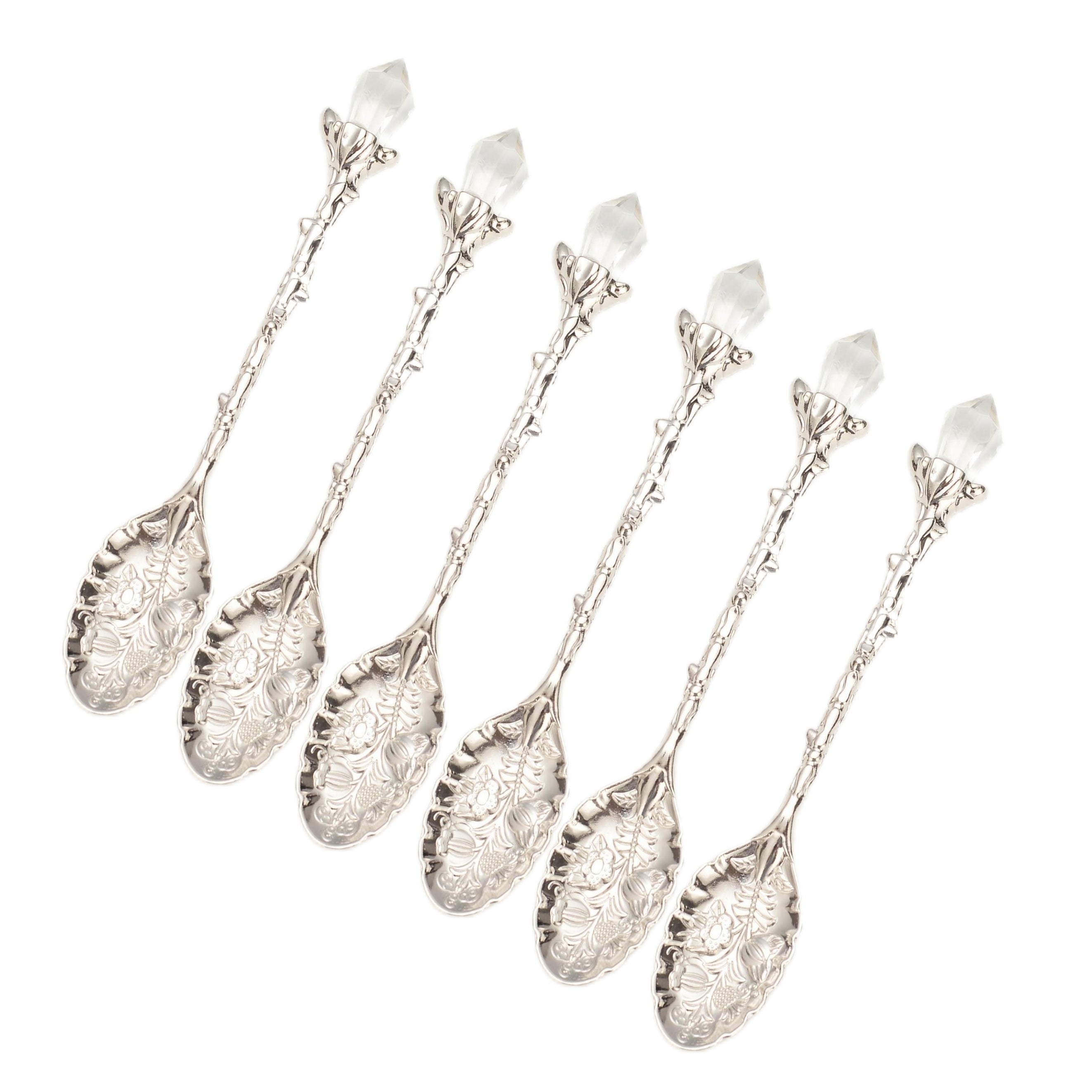 Floral Coffee Spoon for Tea and Desserts, Vintage Charm, Elegant Pattern